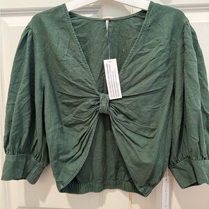Elegant Green Women's Top